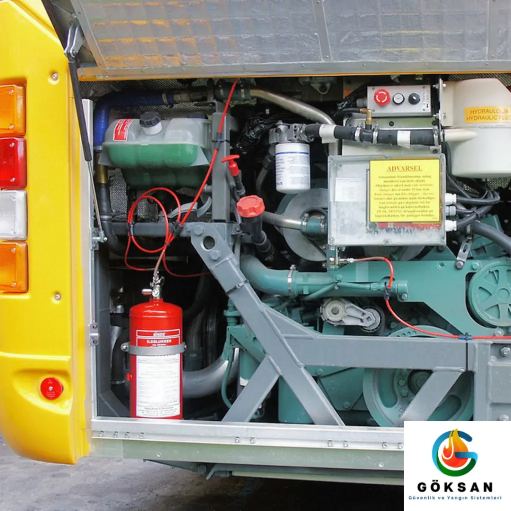 Göksan Yangın ve Güvenlik Sistemleri Araç İçi Söndürme Sistemleri