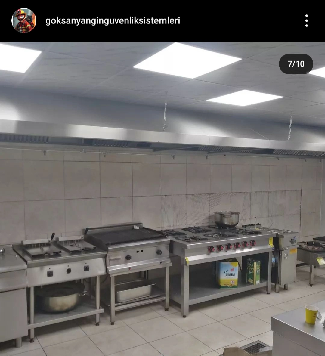 Ejder 3200 otel Davlumbaz İçi Otomatik Söndürme Sistem Montajı