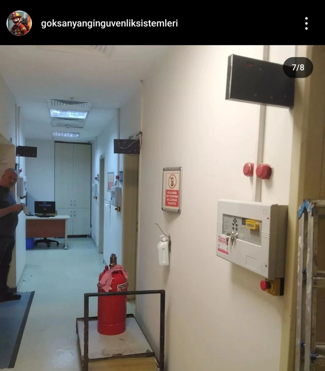 Trabzon Ağız ve Diş Sağlığı Hastanesi Fm200 Otomatik Söndürme Sistem Montaj ve Bakımlarımız