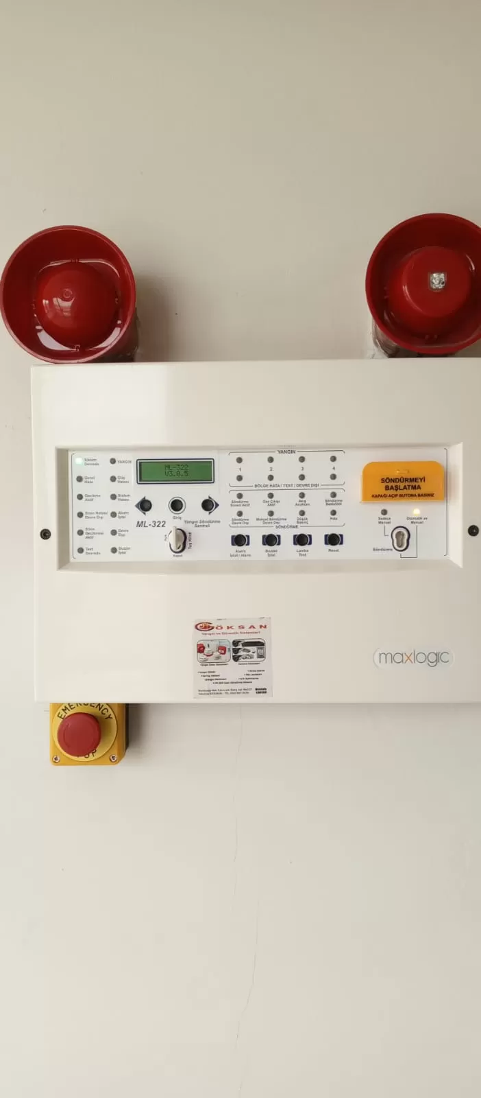 Erzurum Adli Tıp Binası FM200 Söndürme Sistemi Bakımı