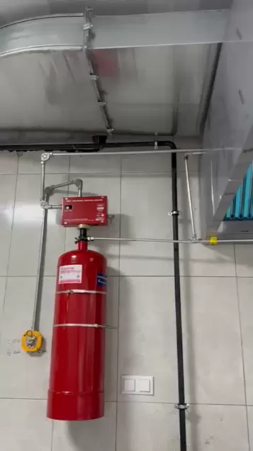 Trabzon Araklı Öğretmenevi Davlumbaz Söndürme Sistemi Montajı