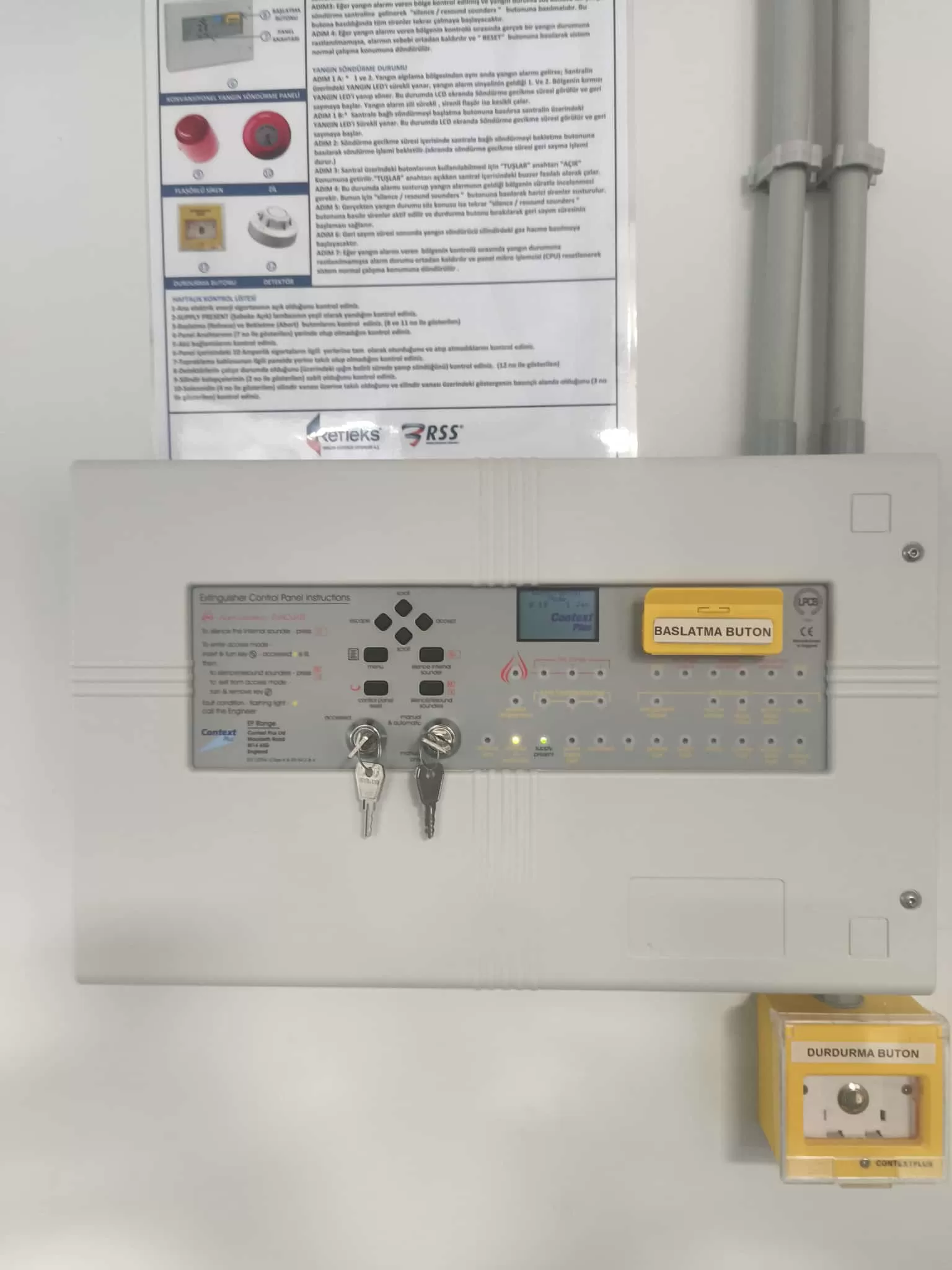 Trabzon Afet Merkezi FM 200 Söndürme Sistem Bakımı